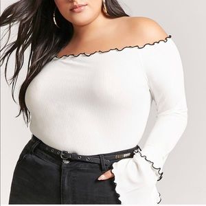 Forever 21+ Off the Shoulder crop top